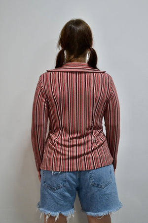 Stretchy Chevron Long Sleeve