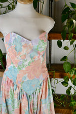 80s Matching Strapless Dress & Bolero Set