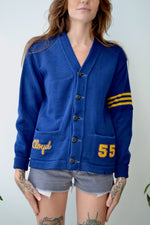 1955 Navy Blue Varsity Cardi