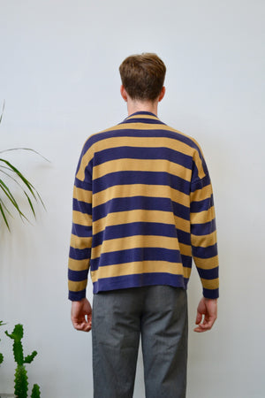 CK Sport Striped Mockneck