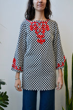 Sixties Checkered Tunic