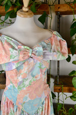 80s Matching Strapless Dress & Bolero Set
