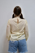 Illusion Lace Cream Blouse