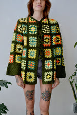 Adorable Granny Square Knit Cardi