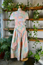 80s Matching Strapless Dress & Bolero Set