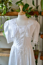 80s Butter Churnin' White Cotton Gunnie