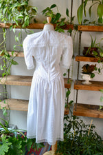 80s Butter Churnin' White Cotton Gunnie