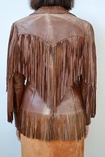 Sixties Leather Fringe Jacket