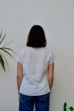 White Linen Blouse