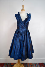 Iridescent Floral Gunne Sax Dress