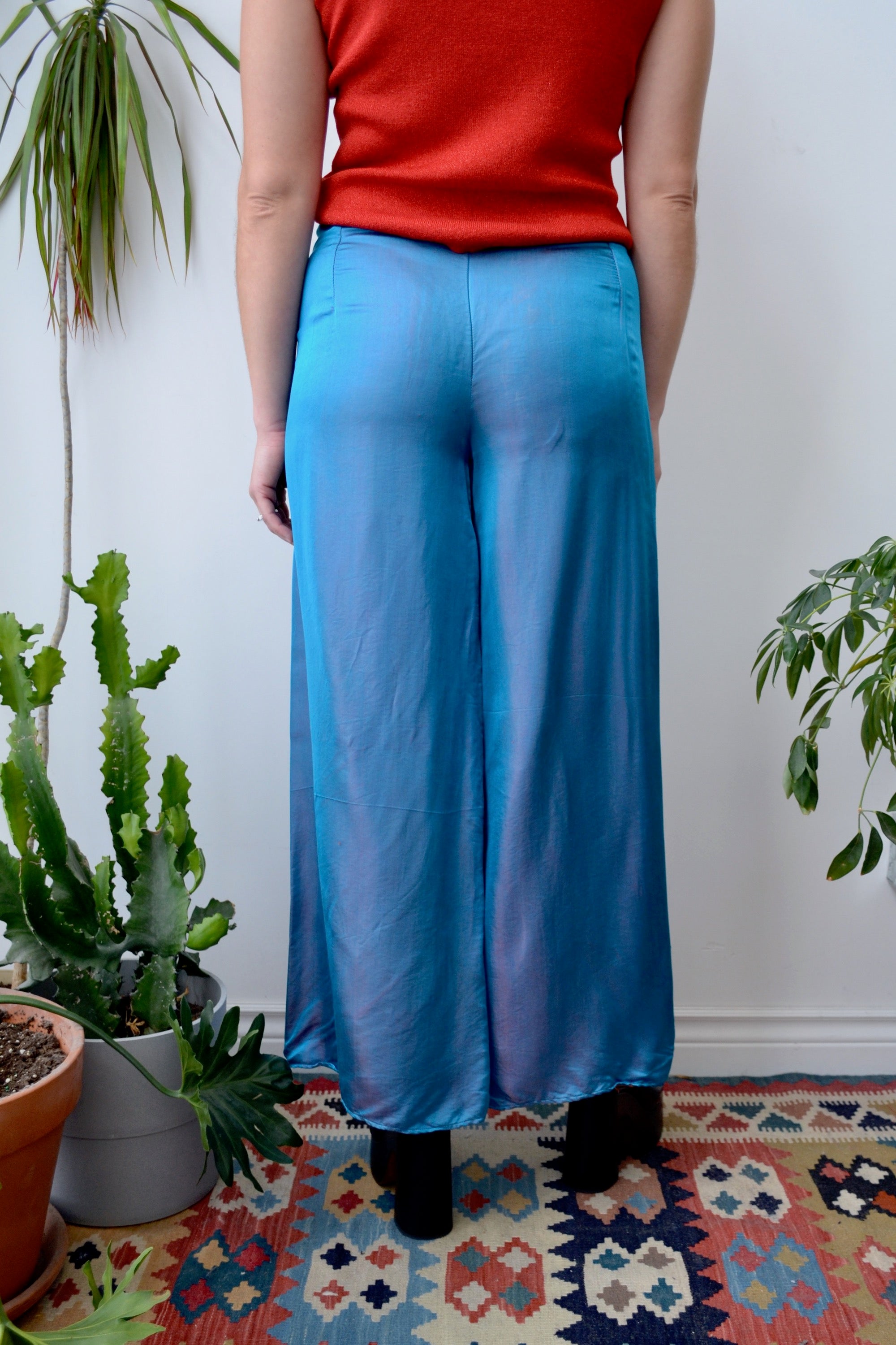 Two Tone Silky Pants