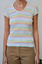 Pastel Striped Baby Tee