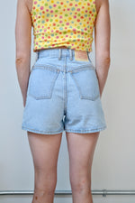 High Waist Button Fly Shorts