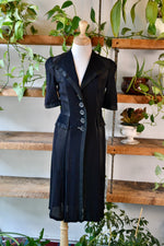 Forties/Fifties Black Sheer Dress