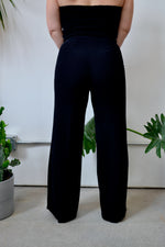 Textured Wide Leg Pants