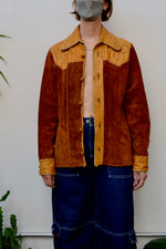 Woodstock Era Whip Stitch Suede Jacket