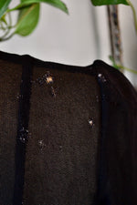 Forties/Fifties Black Sheer Dress