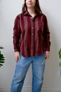 Worsted Wool Checkered Button Up