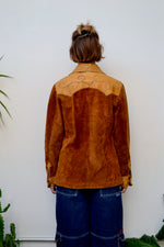 Woodstock Era Whip Stitch Suede Jacket