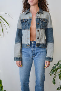 Y2K Denim Block Jacket