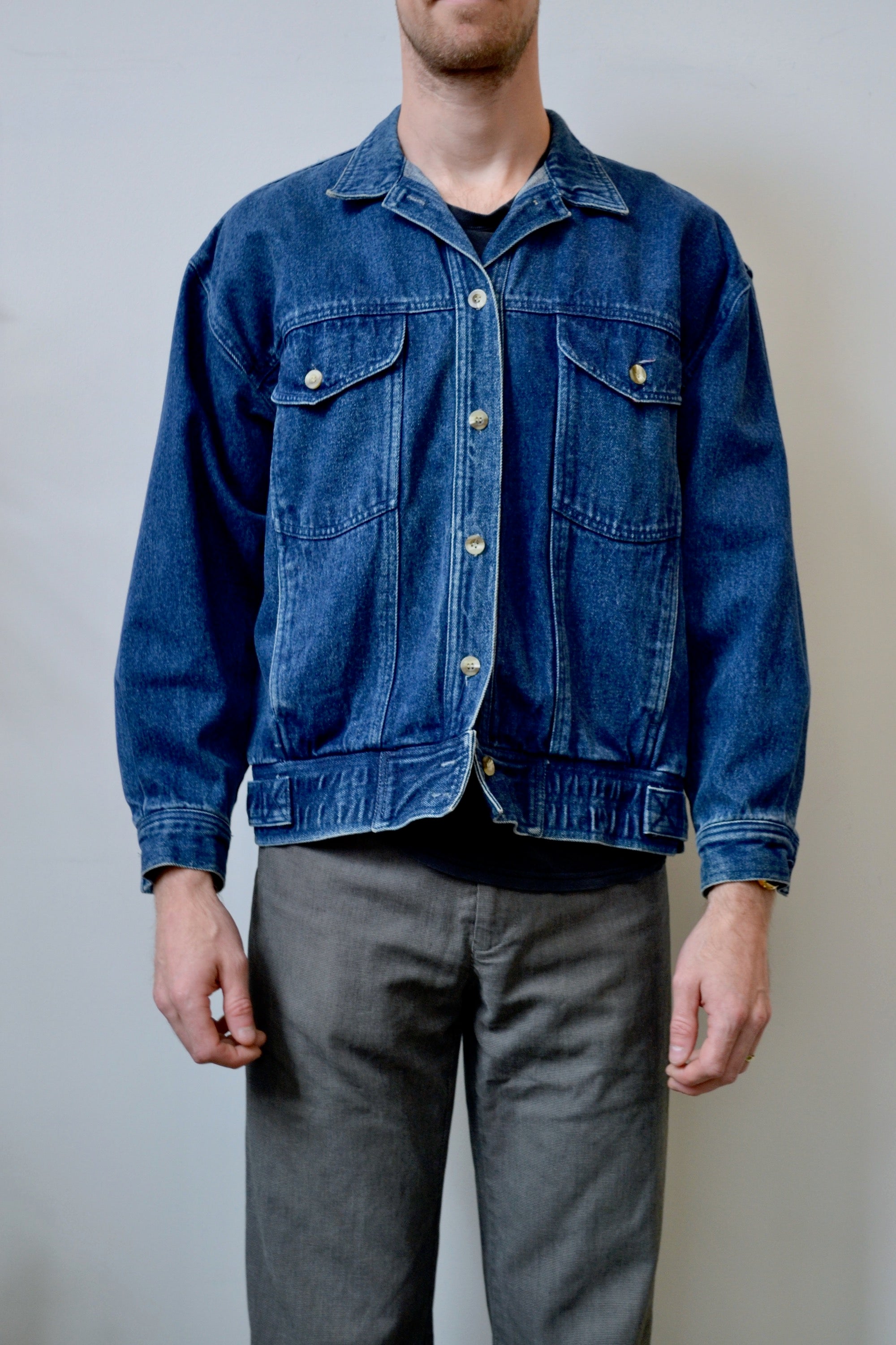 Eighties Dark Wash Denim Jacket