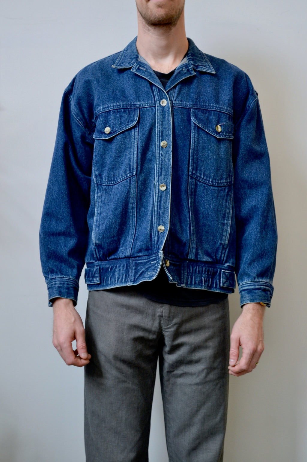 Eighties Dark Wash Denim Jacket