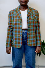 Sixties Plaid Blazer