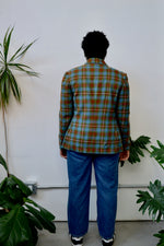 Sixties Plaid Blazer