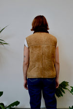 Suede Shearling Vest