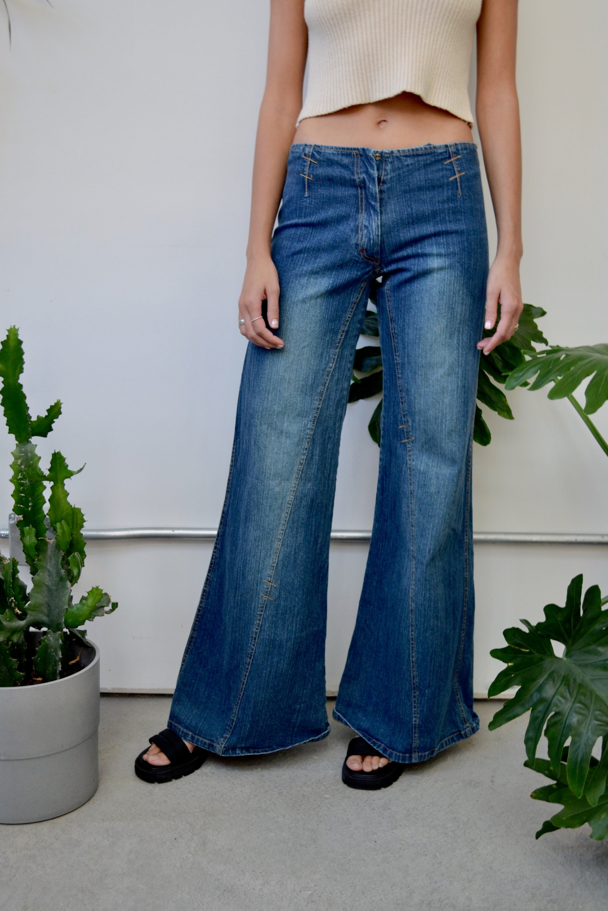 Y2K Wide Leg Flares