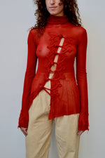 Designer Mesh Turtleneck