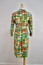 70s Plaid House Dress
