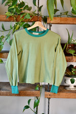 Seventies Two Tone Cropped Long Sleeve