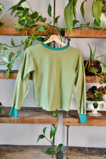 Seventies Two Tone Cropped Long Sleeve