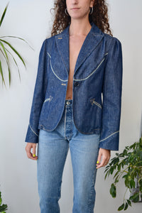 Designer Denim Western Blazer