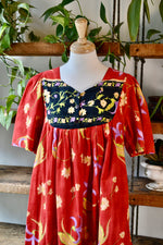 90s Indian Cotton Smock Dress