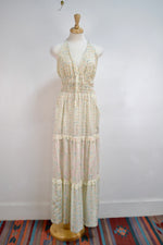 Vintage "Vicky Vaughn" Floral Halter Dress