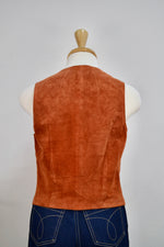 Rust Suede Western Vest