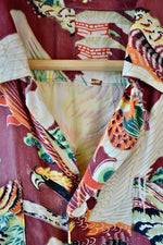 RARE Stunning 1940's/1950’s Cold Rayon Button Up