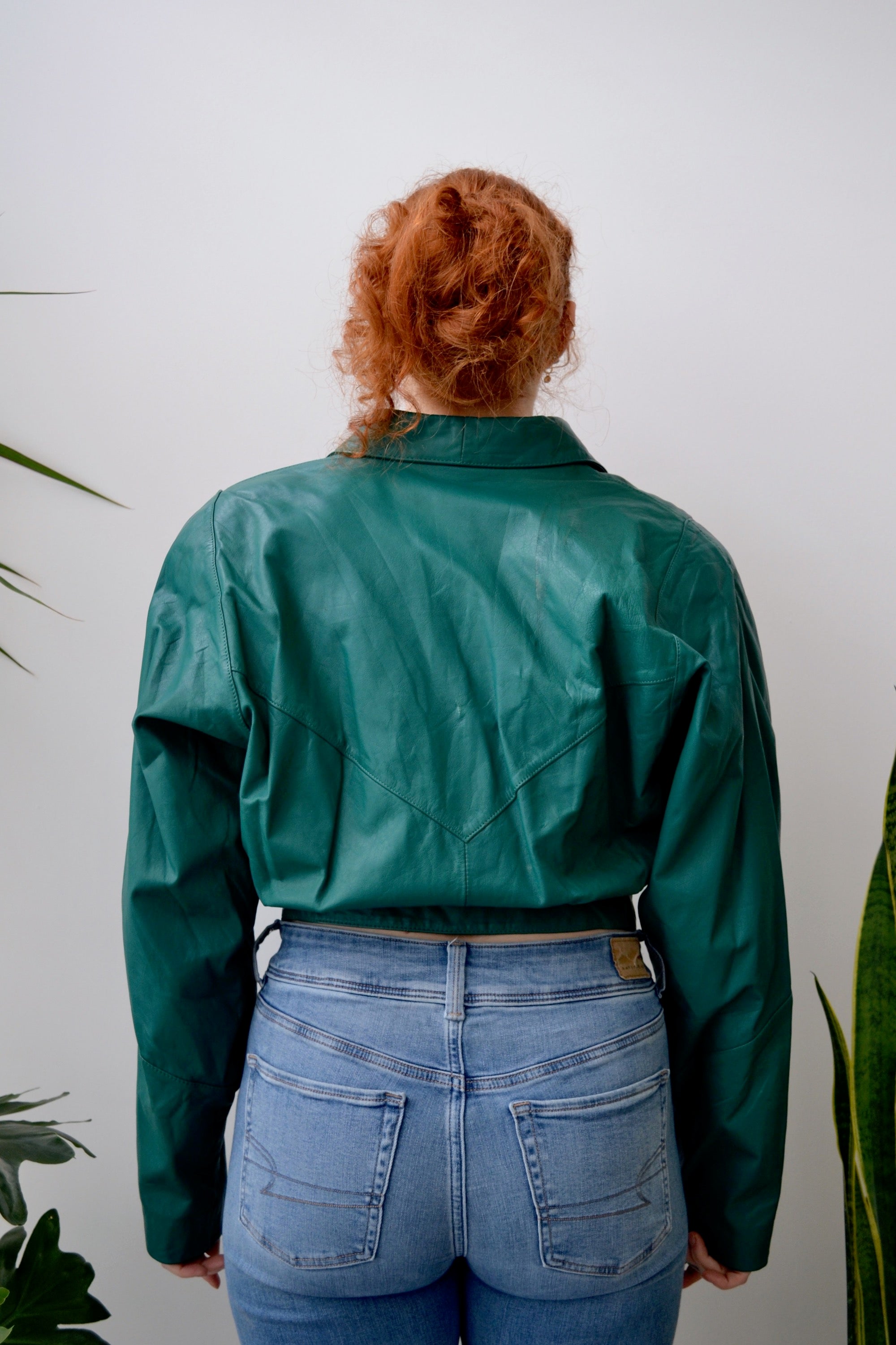 80s Evergreen Cropped Leather