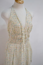 Vintage "Vicky Vaughn" Floral Halter Dress