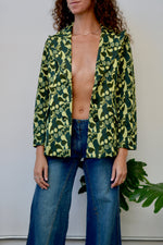 Abstract Green Blazer