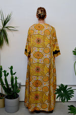 70s Psychedelic Floral Paisley Robe