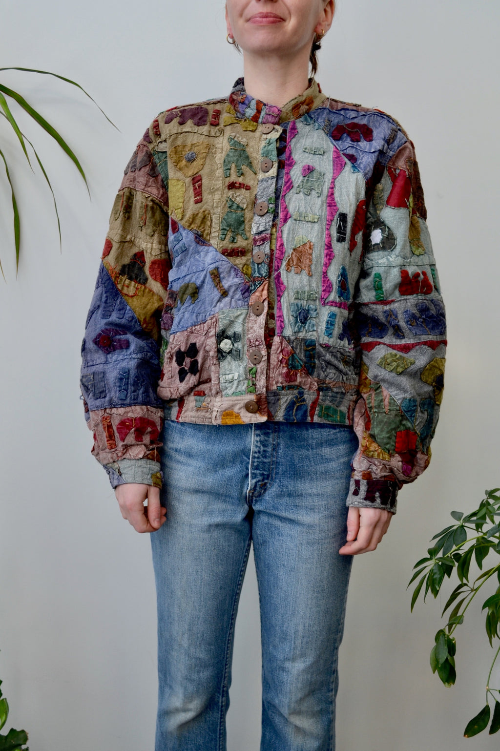 Patchwork Bomber Jacket