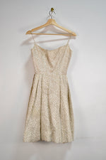 Champagne Filigree Party Dress