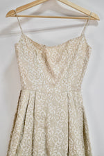 Champagne Filigree Party Dress