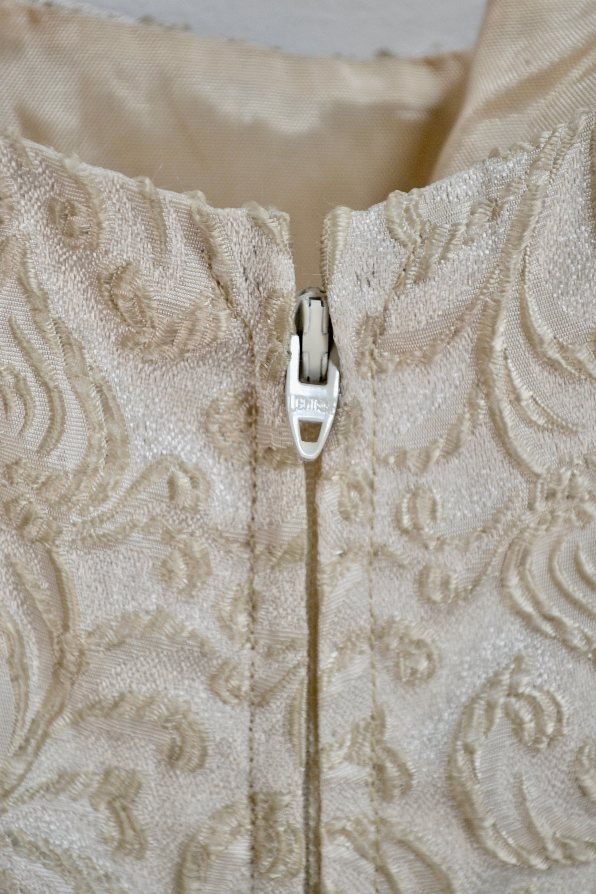 Champagne Filigree Party Dress