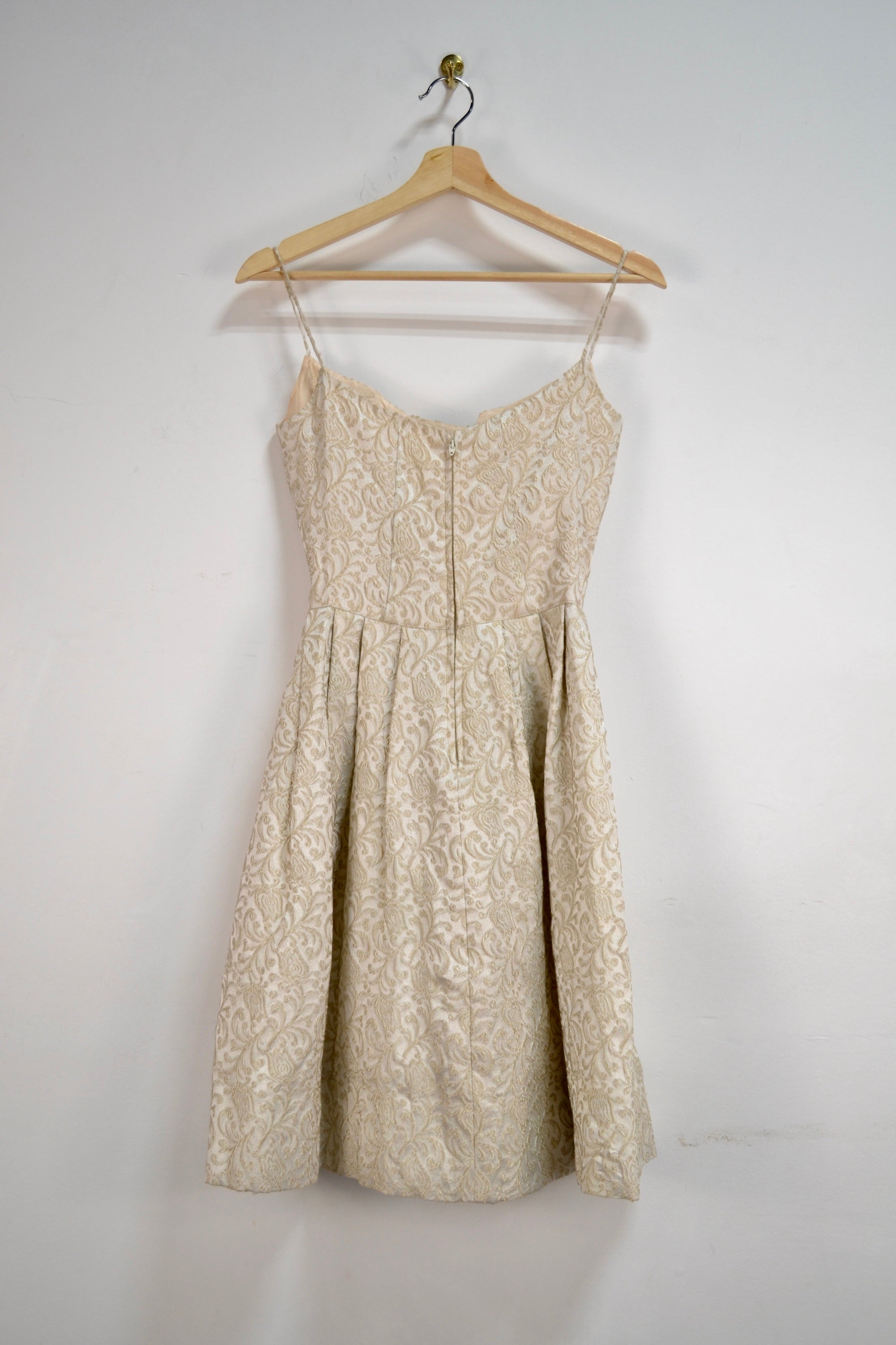 Champagne Filigree Party Dress