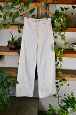 USN White Cotton Trousers