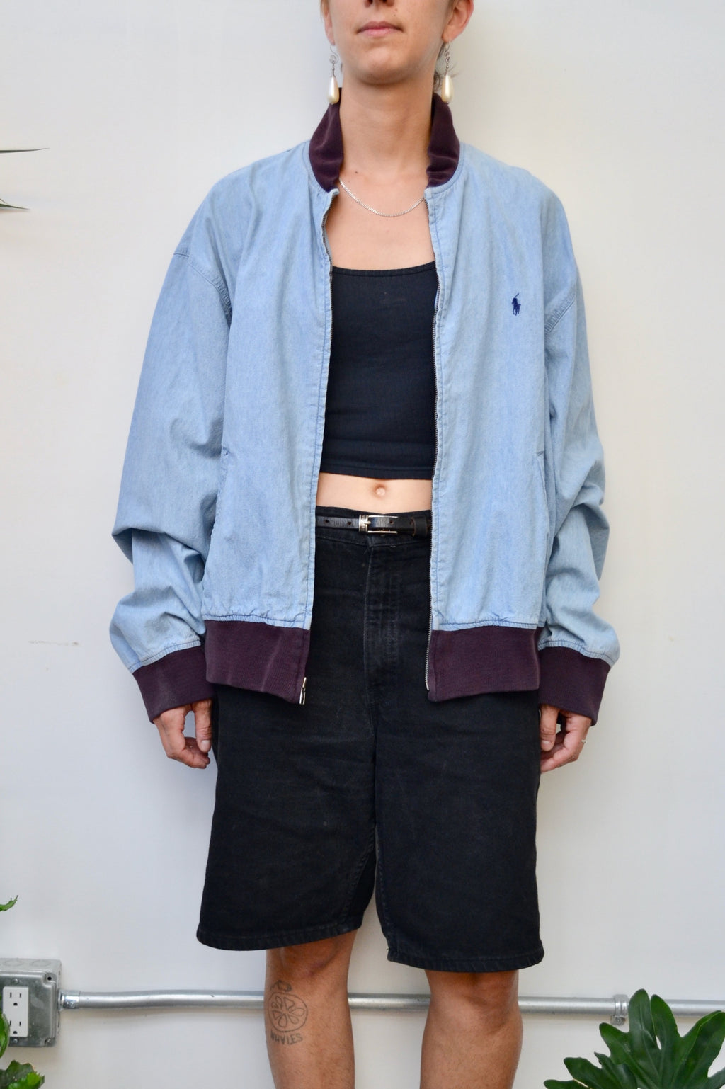 Polo Chambray Bomber